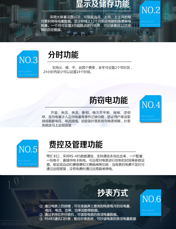 華立DDZY285C單相電能表適用場所
　　主要適用于執行分時或階梯計費，需要通過485進行遠程抄表、遠程費控的居民用戶，或通過CPU卡介質實現本地費控的居民用戶。